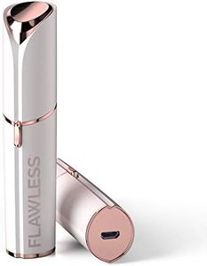 Finishing Touch Flawless New Generation Rechargeable Hair Remover for Face, Discreet Painless and Safe Facial Hair Epilating for Sensitive Skin, with 2 Replacement Heads, White