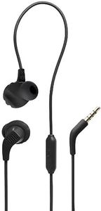 JBL Endurance Run 2, Sports in Ear Wired Earphones with Mic, Pure Bass, Sweatproof, Flexsoft eartips, Magnetic Earbuds, Fliphook & TwistLock Technology with Voice Assistant Support for Mobiles (Black)