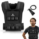 SteelCore Adjustable Weighted Vest for Men & Women – Heavy Duty 1000D Nylon Weight Vest with Removable Steel Weights (12kg / 20kg / 30kg) for Running, Walking, Strength Training, HIIT & Calisthenics