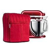 Bellemain Stand Red Mixer Covers for Kitchen Aid, Compatible with K5SS Kitchenaid Mixer Accessories | Fits All Tilt Head & Bowl Lift Models, 4.5qt - 8qt | Dust Cover with Side Pockets