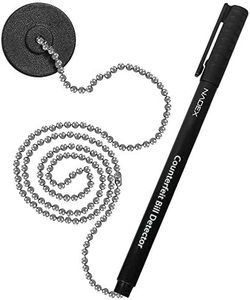 Nadex Secure Counterfeit Pen Attaches to Counter, (Gold for Real - Black for Fake), Detect Counterfeit Bills - 1 Pen, 1 Base