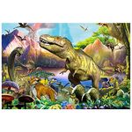 Sitodier Dinosaur Puzzles for Kids, 100 Piece Jigsaw Puzzles for Kids Ages 4-8, Learning Educational Puzzle Toys for Toddlers Boys Girls 4 5 6 7 8 Years Old