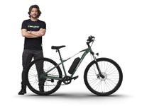 EMotorad T-REX AIR Unisex Electric Bicycle 29" Wheel Size 16.5" Sturdy High Tensile Steel Frame 250W BLDC Motor Front Suspension 7 Speed Shimano Gears (Forest Fury, 29" Wheel)