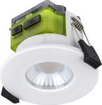 Luceco FType Flat Mk2 Power Change and 4Colour 2700K, 3000K, 4000K, 6000K Colour Change Temperature Downlight, 4W/6W, IP65 Rated, White