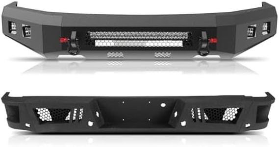 Peforway off Road Bumper Front Rear Fit For Ford F-150 2009-2014 (Excluding Raptor), 2009 2010 2011 2012 2013 2014 Fits F150 Truck Steel Off Road Steel Bumpers
