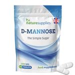 D-mannose Tablets 1000mg, 120 Pack - Vegan Friendly - Premium Coated High Strength Tablets - Naturesupplies