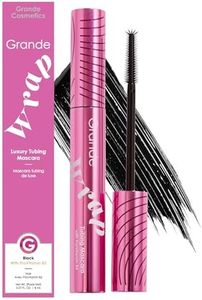 Grande Cosmetics GrandeWRAP Tubing Mascara - Buildable Volume & Length, Lifts, Curls & Separates Lashes, Anti-Smudge, Lightweight, Flake-Free, All Day Wear, Easy Removal, ProVitamin B5 Infused - Black