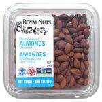 ROYAL NUTS Dry Roasted Almonds Unsalted, 325 Grams