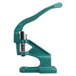 Hand Press Grommet Machine, Duty Industrial Grommet Eyelet Tool Kit Table Mount Rivet Press Hole Punch Tool with 3 Dies and 900 Grommets