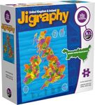 The Happy Puzzle Company Jigraphy - United Kingdom & Ireland Map 100 Pieces Jigsaw - Jigsaw Puzzle for Adults and Kids - UK & Ireland Jigsaw for Family Fun and Learning (100 pieces)