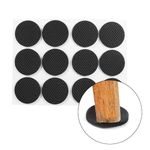 CHUNZEXI Rubber Self Adhesive Square Felt Pads Non Skid Floor Protector Furniture Sofa Furniture Chair Balance Pad Noise Insulation Floor Bumper Color: Black - 32 Pcs