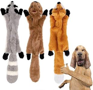 YAMI 3 Pacchi Cane stridulo Giocattoli da masticare No Farcito Giocattoli per cani Peluche Giocattoli per cani animali per cani di taglia piccola