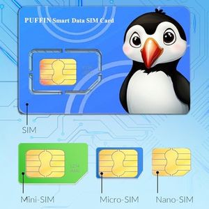 Puffin Smart Data Only SIM Card: for Security Cameras, Trail Cameras, Hunting Cameras, Hotspots, Tablets, No Voice & No Text