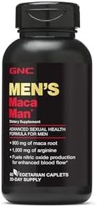 GNC Maca Man, Maca Root Arginine for Enhanced Blood Flow - 60 Vegetarian Capsules