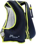 Naxer Inflatable Life Jacket Adult Life Vest for Snorkeling Kayaking Suitable for 90-220 lbs