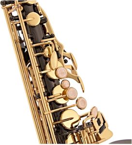 Gear4music Alto Saxophone – Black Gold Finish
