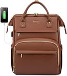 Leather Laptop Backpack for Women w