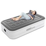 Cosi Home® Single Sized Air Bed - Premium Single Inflatable Mattress With a Built-in Electric Pump, Integrated Raised Pillow and Storage Bag