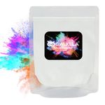 100g (3.5 oz) Glitter Mica Powder - Pigment Cosmetic Epoxy Resin Dye for Soap/Candle Making, Epoxy Resin Art, Acrylic Nail Paint, Bath Bombs, Fine Arts, Lip Gloss-10 Color Available - Pearl White