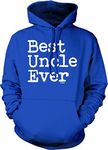 Tcombo Best Uncle Ever - Father's Day Brother Unisex Hoodie Sweatshirt (Royal Blue, Medium)