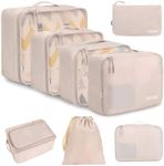 BAGAIL 8 Set Packing Cubes Luggage 