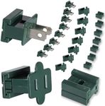 Aniai SPT-2 Vampire Plugs - Female Male and Connector Plugs 24PCS Green, Electrical Plug Replacement for Christmas Lighting Decoration