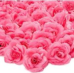 Bright Creations Silk Pink Rose Flower Heads for Decorations (3 in, 50 Pack)