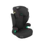 Graco Affix i-Size R129 with ISOFIX Highback Booster car seat with cupholders, Suitable from 100-150cm (approx. 3.5 to 12 years), Midnight fashion