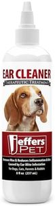Jeffers Pet Ear Cleaning Solution for Dogs, Cats & Puppies – Aloe Vera Ear Wash for Wax & Odor Removal, Itchy Ear Comfort, Routine Ear Hygiene, Home Grooming, Travel Friendly Pet Care – 8 oz