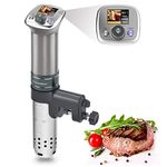 KitchenBoss Sous Vide Cooker Immersion-Circulator | 1100 Watts Color LCD Recipes, Ultra Quiet | Brushless DC motor | Preset Function | IPX7 Waterproof | Sous Vide Recipe Book | Sous Vide Machine G320