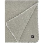 EKTOS 100% Virgin Wool Blankets, 90" x 78", Better than US Army Navy Surplus Supplies (Light Gray, Full Size)