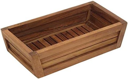 The Original Moa Teak Bathroom Guest Towel & Amenities Tray