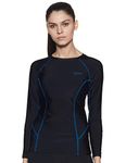 Speedo Women's Endurance Long Sleeve Suntop - Black & Arabian Night