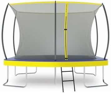 ZERO GRAVITY Ultima 5 Rectangular Barrel Trampoline in 3 Sizes. High Specification with Safety Enclosure Netting and Ladder (10ft x 7ft Barrel)