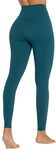 Sunzel Workout Leggings for Women, High Waisted Tummy Control Yoga Pants for Workout Gym Running 28" Inseam, Deep Teal, Medium