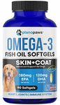 Omega 3 Fish Oil for Dogs – Dog Fish Oil Supplement with Omega 3, 6 & 9 – Skin & Coat Nutrition – Joint & Heart Support – for All Ages & Breeds