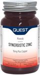 Quest Synergistic Zinc 15mg (30 Tablets) - Zinc & Copper Supplement for Immune Support, Fertility, Hair Care, Nail Care & Skin Care. High Strength Minerals with Optimum Absorption & Utilisation