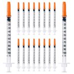 Pack 10 pcs 1 ml/cc Plastic Tube 30G (0.3 x 12.7 mm), Multi-Purpose Measuring Tools, Individually Packed (30G 1/2 Inch)