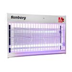 Sunberg 30w Electric System Uv Tube Slim Flying Insect Killer/Catcher/Bug Zapper Repellent (White)