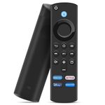 Replacement Voice Remote 3rd Gen with Voice Function fit for AMZ Smart TVs 4K/4K Max/Lite/Cube Stick,and fit for Smart TVs Cube (1st Gen and Later)