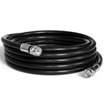 THE CIMPLE CO 35' Feet, Black RG6 Coaxial Cable with Weather Proof Connectors, F81 / RF, Digital Coax - AV, Cable TV, Antenna, and Satellite, CL2 Rated, 35 Foot