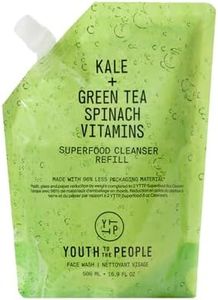 Youth To The People Superfood Facial Cleanser Refill - Kale + Green Tea Daily Face Wash, Gentle Makeup Remover, with Soothing Antioxidants for Glowing Skin, pH Balance, Clean Pores – 16 fl oz