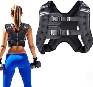 Weighted Vest for Women and Men 5 KG with Reflective Stripe and Double Adjustable Buckle Straps, Weight Vests for Strength Training, Jogging, Cardio, Running, Weight Loss, Weightlifting
