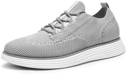 Bruno Marc Men's Mesh Dress Sneakers Oxfords Casual Business Shoes,Size 11,Grey/MESH,SBOX2414M