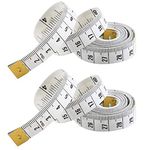 Double Sided Tape Measure (2 Pack) Perfect to Body Measuring, Sewing/Tailors Tape, Durable Flexible Fibre Glass Material, 60 Inches / 150cm - 2 Pack