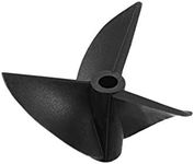 uxcell RC Boat Propeller 3mm Shaft 3 Vanes 32mm 1.4 P/D Fan Shape Pastic Black CW Rotating Propeller Props for RC Boat, 1pc