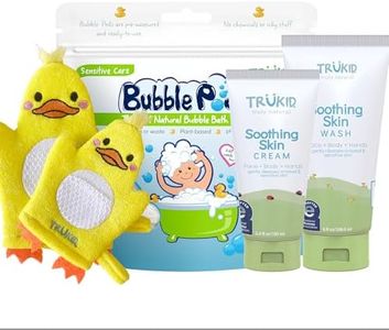 TruKid Eczema Bubble Podz with Eczema Cream & Bubble Glove – Gentle Bubble Bath and Skincare Set for Kids and Toddlers