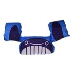 Koochie-Koo Cute Whale Fish Printed Cool Beach/Pool Party Float Arm Bands Swimming Trainer Vest Life Jacket for Baby Boys and Girls from 2 to 6 Years 22 to 55 lbs (Pack of 1, Blue)