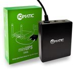 IQMATIC MiniUPS for 12V (0.5A-3A) WiFi Router I Broadband Modem | Backup Upto 4 Hours | Zero Lag I Power Backup for WiFi Routers During Power Cuts | UPS Broadband Modem