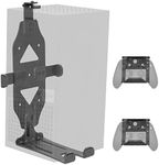 VIVO Steel Wall Mount Bracket Designed for Xbox Series X Gaming Console, Horizontal and Vertical Display, Open Design, Black, Mount-XSXU1